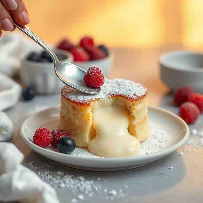 Cottage Cheese Lava Cake - Quick, Healthy & Molten!